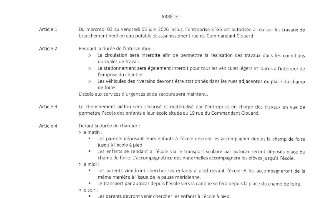 Stationnement et circulation réglementés