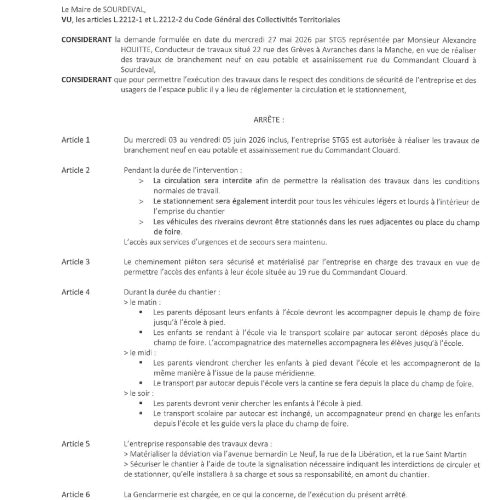 Stationnement et circulation réglementés