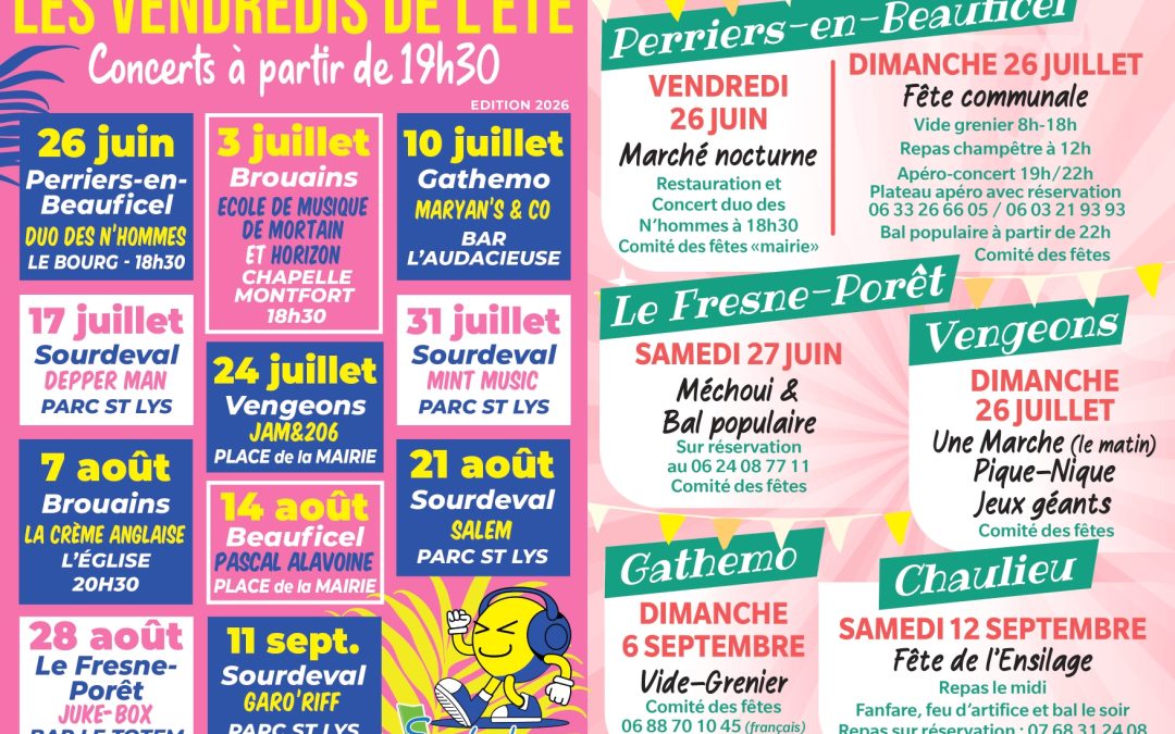 animations estivales