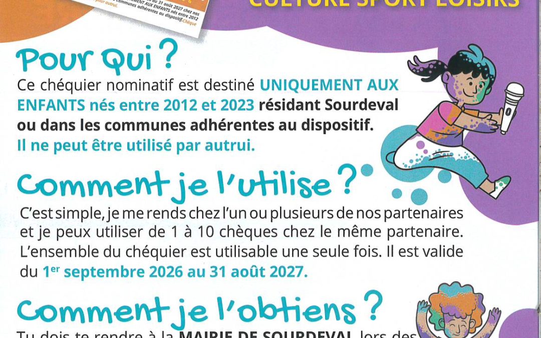 Chèque culture sport loisirs